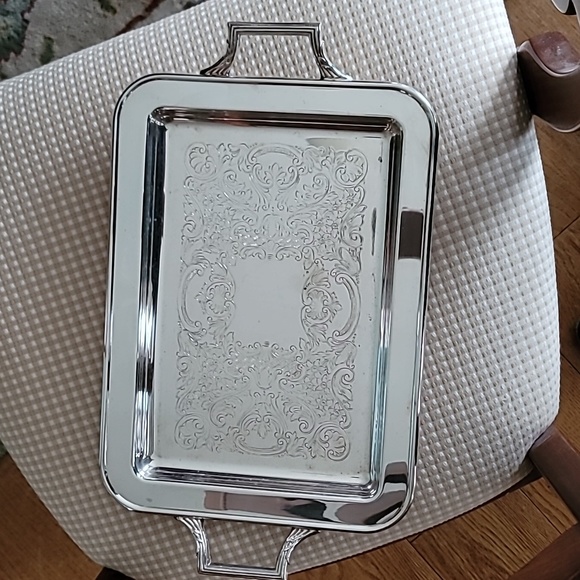 Vintage Sheridan silverplate tray - Picture 1 of 6